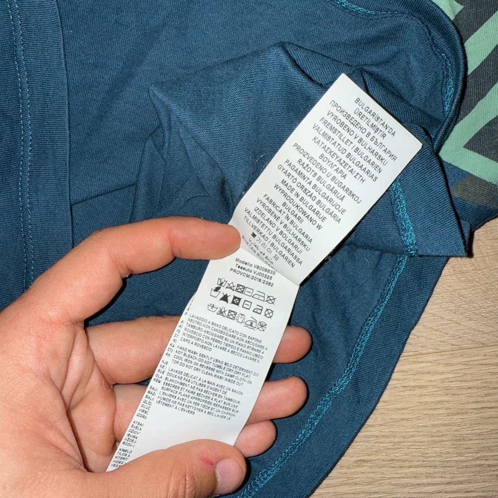 Versace Greca Geometric Pattern Print Blue/Green … - image 6